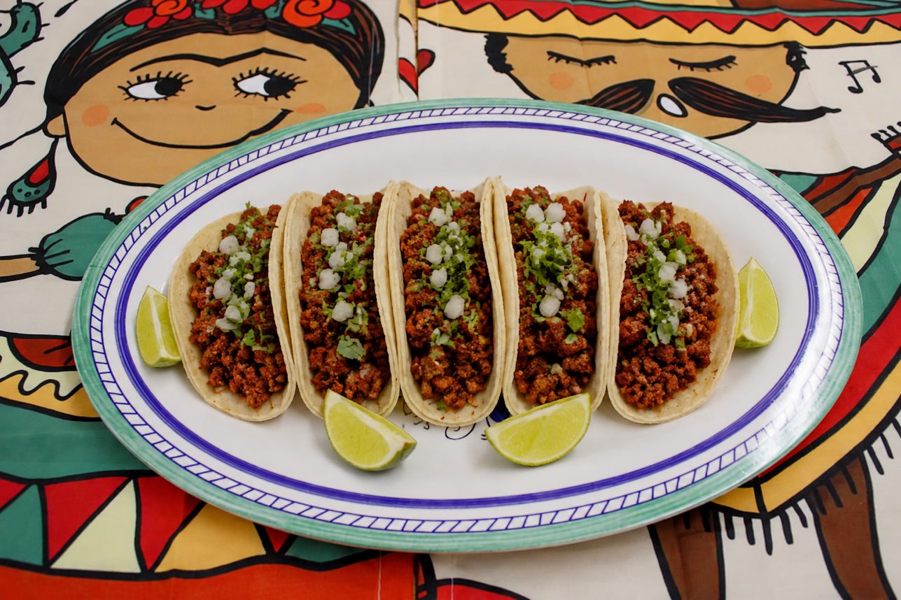 5 Chorizo Tacos.