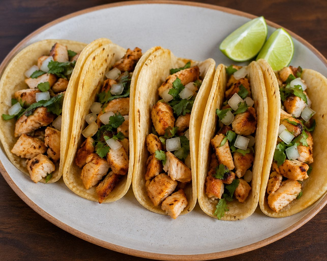 5 Chicken Taco Order / Pollo Tacos.