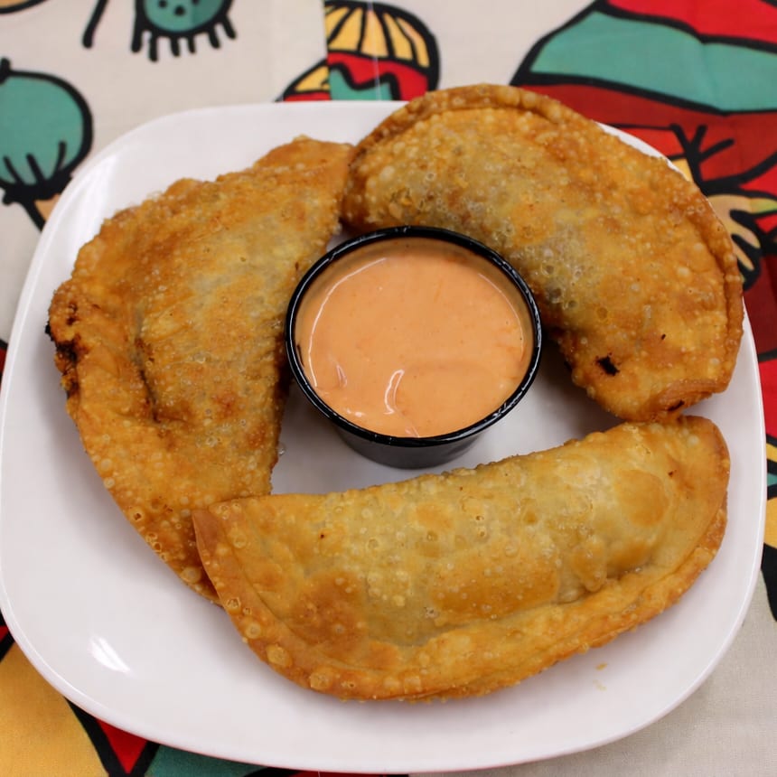 3 Beef Empanadas.
