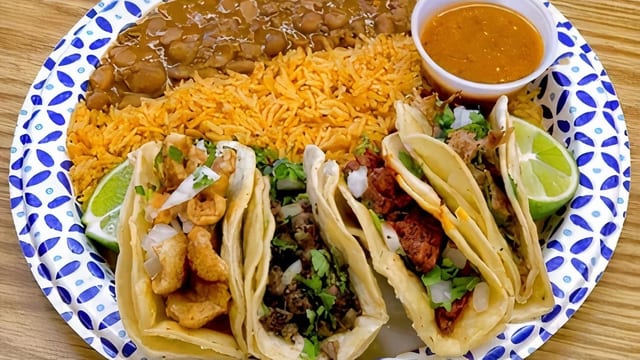 Tacos Sample Combination.