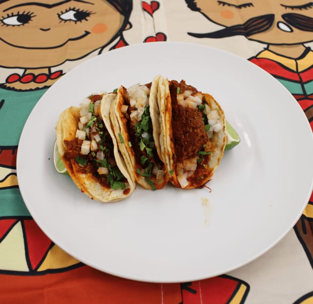 3 Birria Tacos.