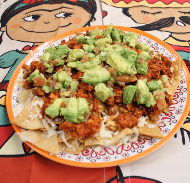 Al Pastor / Marinated Pork Nachos.