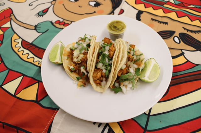 3 Chicken Tacos.